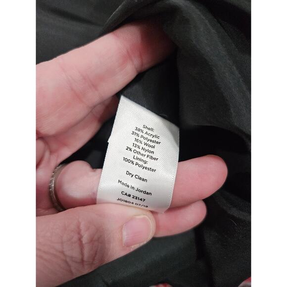 Talbots Red Tartan Plaid Holiday Skirt Wool Blend Classic Preppy Size 8 - Picture 5 of 9